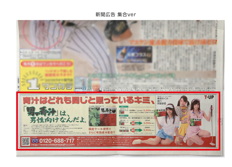 男の青汁活動実績