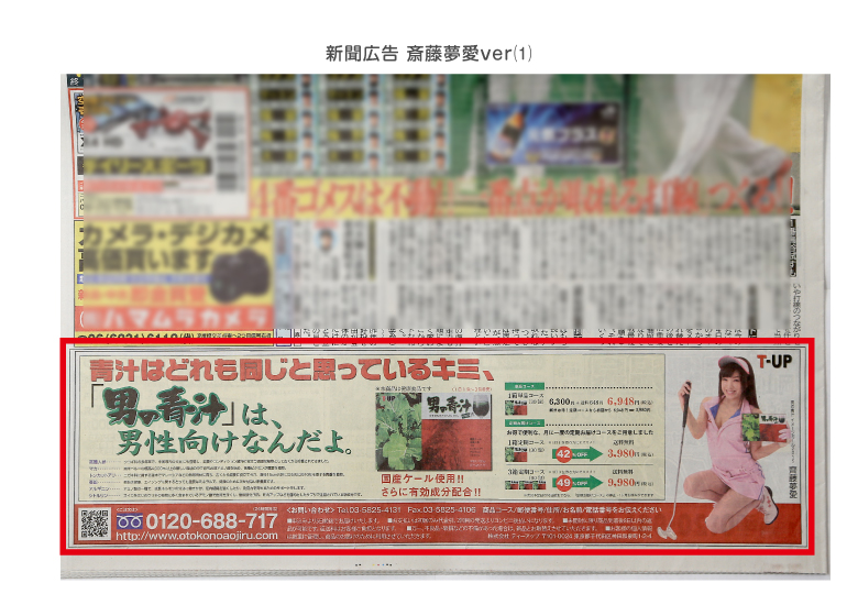 男の青汁活動実績
